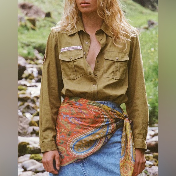 SPELL Foxglove Embroided Shirt - Picture 4 of 9